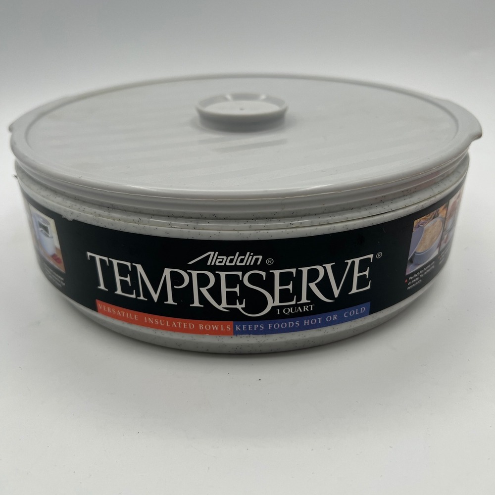 Aladdin TempReserve 1 Quart Insulated Food Storage Bowl Grey Speckled ISB32